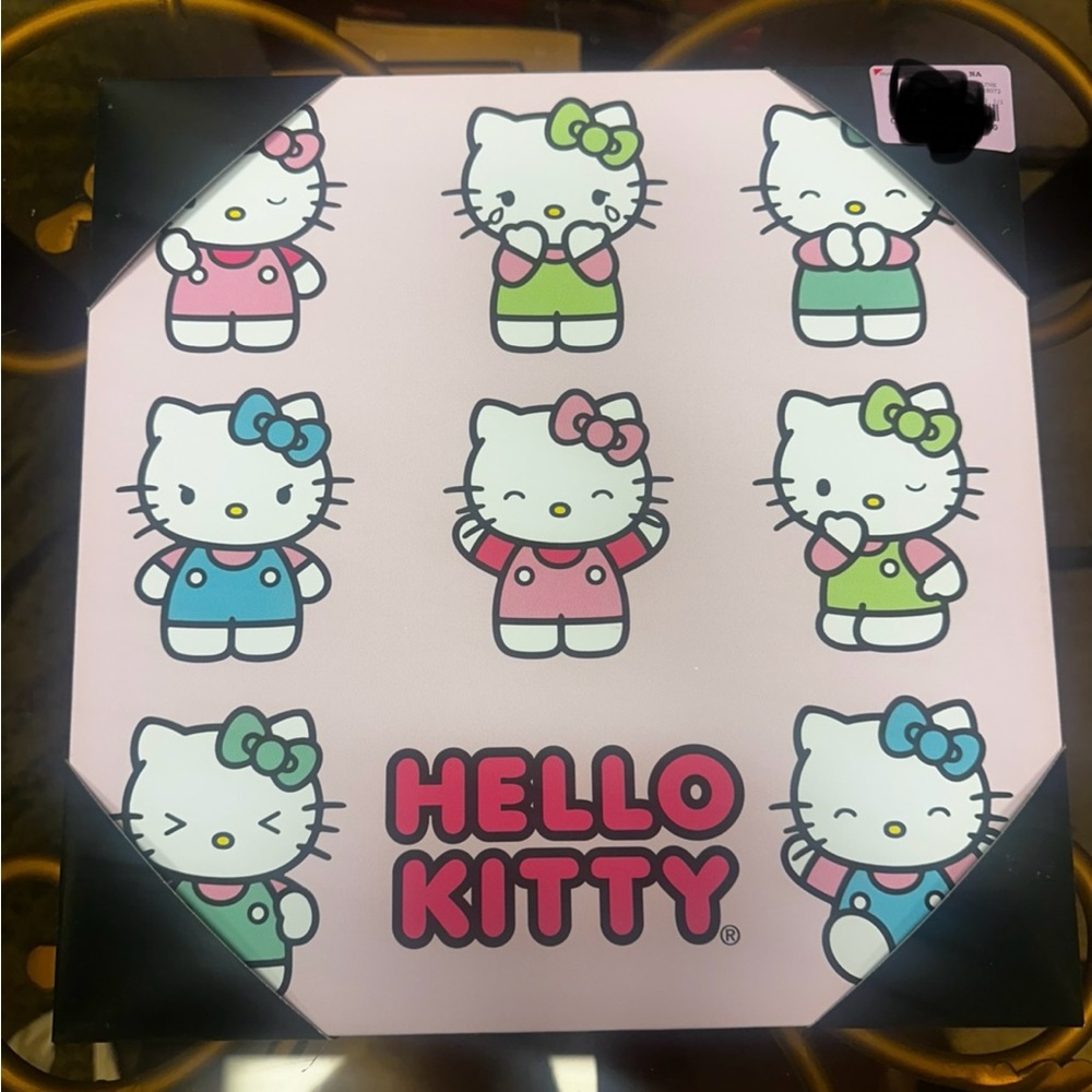 Hello Kitty Sanrio stretched canvas wall pop art